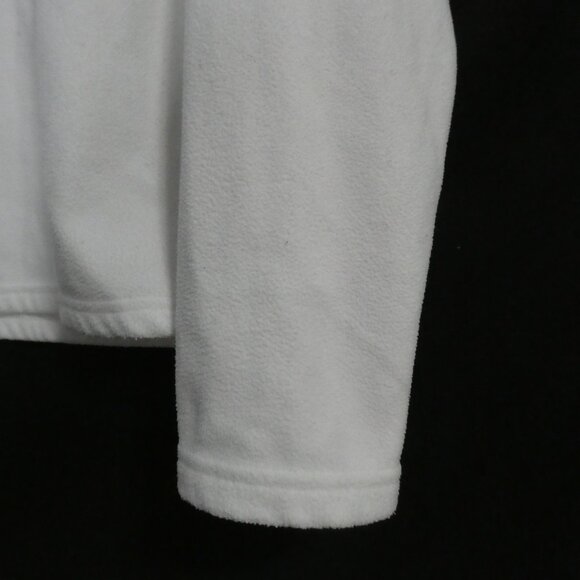 Y2K | OLD NAVY | size 14 | White Fleece Partial Zip-Up Pullover Shirt - Picture 8 of 14